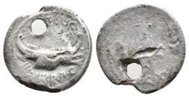 MARK ANTONY. 32-31 BC. AR, Denarius. Military mint travelling with Mark Antony. 2.54g 17.7m