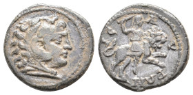 CILICIA. Isaura. Pseudo-autonomous issue. Hemiassarion AE, circa late 1st to 2nd centuries AD.
Obv. Head of Herakles to right, wearing lion skin head...