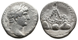 CAPPADOCIA, Caesarea. Hadrian, 117-138 AD. AR, Drachm. 5.95g 19.4m