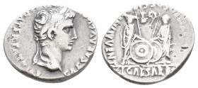 Augustus (27 BC-14 AD) Lugdunum. AR Denarius. 3.76g 19.6m
