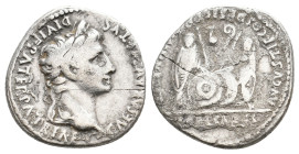 Augustus (27 BC-14 AD) Lugdunum. AR Denarius. 3.55g 19.6m