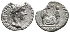 Augustus (27 BC-14 AD) Lugdunum. AR Denarius. 3.32g 16.2m
