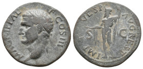 Agrippa (Died 12 BC). Struck under Titus (80-81). AE As. 7.59g 26.8m