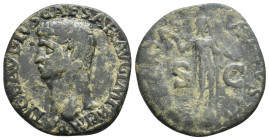 CLAUDIUS, 41-54 AD. Rome. AE. 8.51g 19m