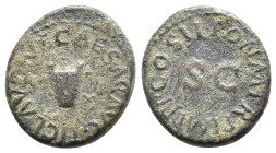CLAUDIUS, 41-54 AD. Rome. AE. 3.82g 18.6m