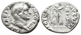 VESPASIAN, 69-79 AD. AR, Denarius. Rome. "Judaea Capta" issue. 2.99g 18.5m