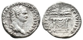 TITUS, 79-81 AD. AR, Denarius. Rome. 3.28g 17.3m