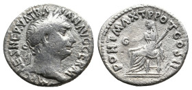 TRAJAN, 98-117 AD. AR, Denarius. Rome. 2.91g 18.1m
