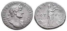 HADRIAN, (117-138 AD). AR, Denarius. Rome. 3g 18.5m