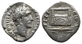 ANTONINUS PIUS, 138-161 AD. AR, Denarius. Rome. 2.90g 18.1m