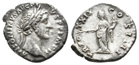 ANTONINUS PIUS, 138-161 AD. AR, Denarius. Rome. 3.22g 18.6m