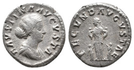 FAUSTINA II Augusta, 147-175 AD. AR, Denarius. Rome. 3.17g 17.3m
