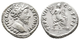 MARCUS AURELIUS, 161-180 AD. AR, Denarius. Rome. 3.21g 17.5m