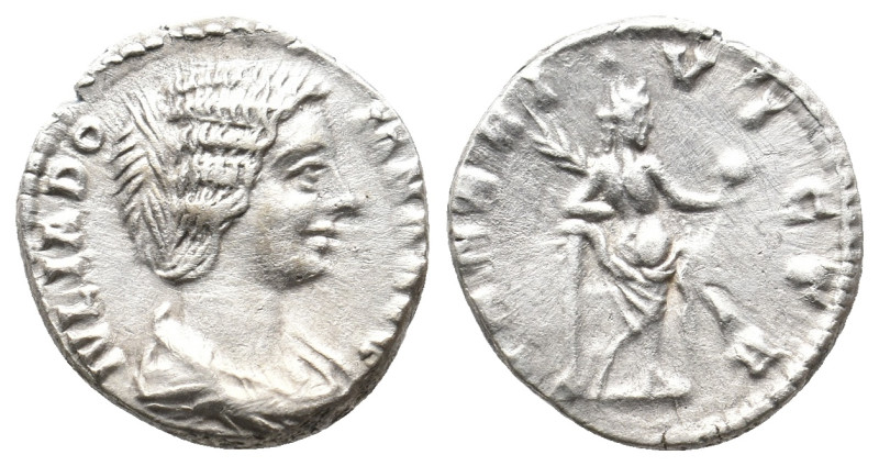 JULIA DOMNA (Augusta, 193-217 AD). AR, Denarius. Rome. 3.14g 18.1m