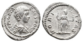 GETA, 209-211 AD. AR, Denarius. 2.77g 19.5m