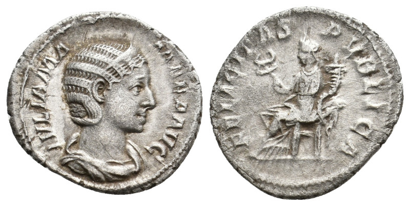 JULIA MAMAEA Augusta, 222-235 AD. AR, Denarius. Rome. 2.37g 19.1m