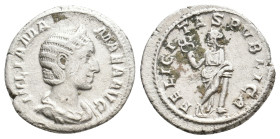 JULIA MAMAEA Augusta, 222-235 AD. AR, Denarius. Rome. 2.76g 19.6m
