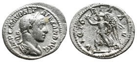 SEVERUS ALEXANDER, 222-235 AD. AR, Denarius. Rome. 2.77g 20.7m