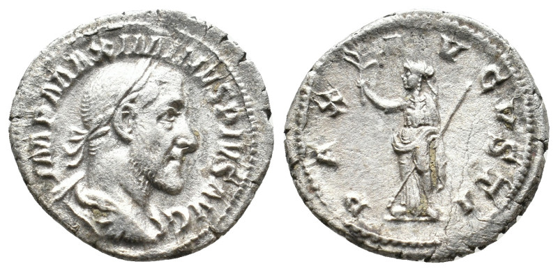 MAXIMINUS THRAX, 235-238 AD. AR, Denarius. Rome. 2.57g 19.5m
