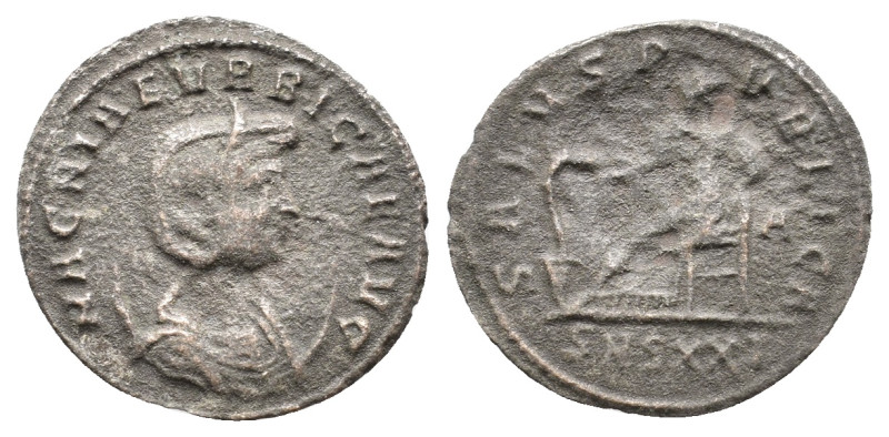 MAGNIA URBICA (283-285). Antoninian. Siscia.
Obv: MAGNIAE VRBICAE AVG. Draped b...