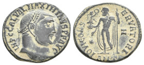 MAXIMIANUS 296-297 AD. AE, Nummus. 4.42g 21.6m