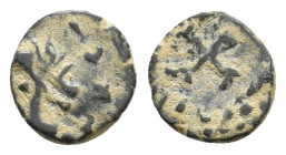 CONSTANTINE I 'THE GREAT', 307/10-337 AD.Contemporary barbaric imitation AE. 0.51g 8.6m