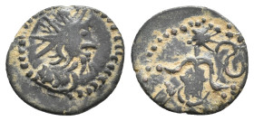 CONSTANTINE I 'THE GREAT', 307/10-337 AD.Contemporary barbaric imitation AE. 1.1g 14m