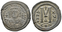 JUSTINIAN I, 527-565 AD. AE, Follis. Constantinople. 20.26g 34.7m