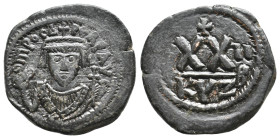PHOCAS, 602-610 AD. AE, Half Follis. Kyzikos 6.35g 24.6m