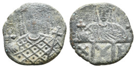 CONSTANTINE VI and IRENE, 780-797 AD. AE, Follis. Constantinople. 2.53g 18.7m