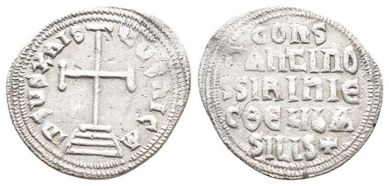 CONSTANTINE VI and IRENE, 780-797 AD. AR, Miliaresion. Constantinopolis. 2.12g 2...