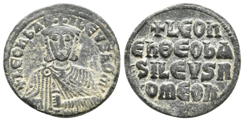 LEO VI the WISE, 886-912 AD. AE, Follis. Constantinople. 6.7g 25.3m