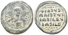 Anonymous Folles. Class A2. Attributed to BASIL II & CONSTANTINE VIII, 976-1025 AD. AE, Follis. Constantinople. 18.59g 35.4m