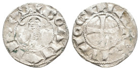 CRUSADERS. Bohemond III (1163-1201) BI, Denier. 0.91g 18m