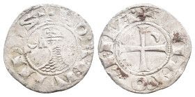CRUSADERS. Bohemond III (1163-1201) BI, Denier. 0.96g 17.7m