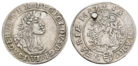 AUSTRIA. Leopold I (1657-1705) 1667. AR. 2.89g 25.5m