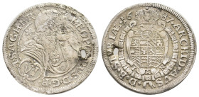 AUSTRIA. Leopold I (1657-1705) 1687. AR. 3.17g 26m