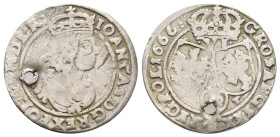 ITALY. Carlo II (1665-1700) 1666. AR. 2.39g 24.8m