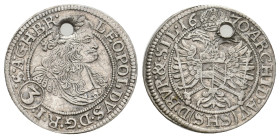 POLAND. Leopold I. 1670. AR.1,73g 21.4m
