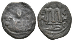 UMAYYAD. Pseudo-Byzantine type, imitating the types of CONSTANS II, 640-650 AD. AE, Fals. 4.55g 20.7m