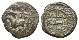 SALDUQIDS. NASIR AL-DIN MUHAMMAD, 1168-1191 AD /563-587 AH. Fals. 5.40g 22.3m