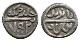 OTTOMAN. BAYAZID I., 1389-1402 AD /791-804 AH. AR Akçe. 1.13g 11.5m