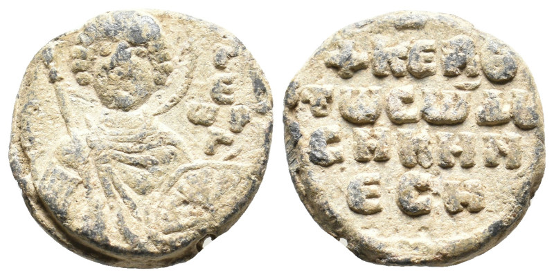 BYZANTINE SEAL. 8.84g 21m