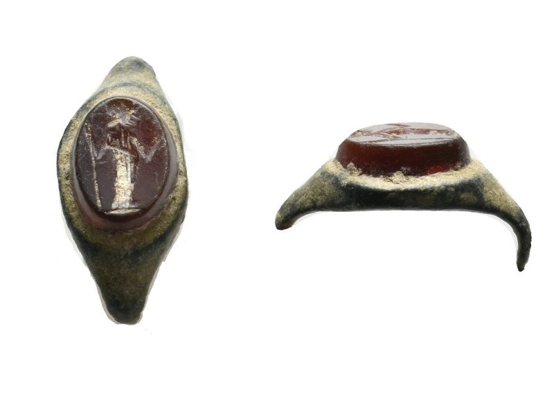 ANCIENT ROMAN BRONZE RING (1ST-5TH CENTURY AD.) 1.09g