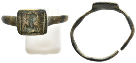 ANCIENT ROMAN BRONZE RING (1ST-5TH CENTURY AD.) 3.8g