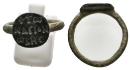 ANCIENT BYZANTINE RING (CIRCA 9TH-11TH AD) 4.47g