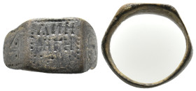 ANCIENT BYZANTINE RING (CIRCA 9TH-11TH AD) 5.01g
