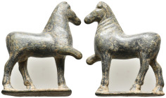 ANCIENT ROMAN BRONZE HORSE FIGURINE (1ST-5TH CENTURY AD) 45.65g 50.1m