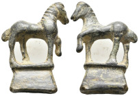 ANCIENT ROMAN BRONZE HORSE FIGURINE (1ST-5TH CENTURY AD) 27.02g 43.1m