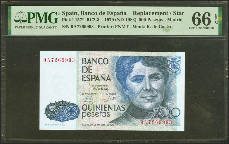 500 Pesetas. 23 de Octubre de 1979. Serie especial 9A. (Edifil 2021: 476b, Pick:...